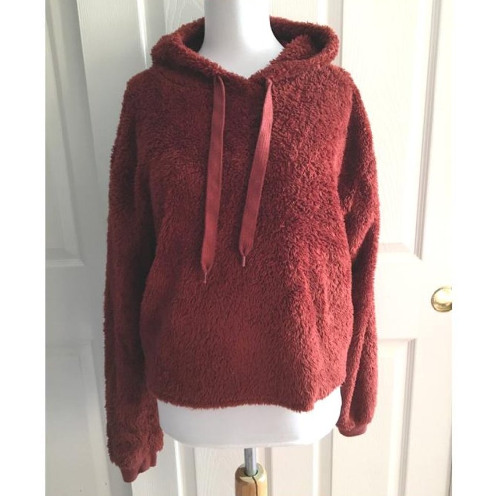 Fifth Sun Plush Rust Colored Hoodie